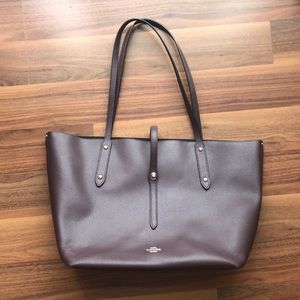 Coach Market Tote 58849 - wine/ burgundy leather tote